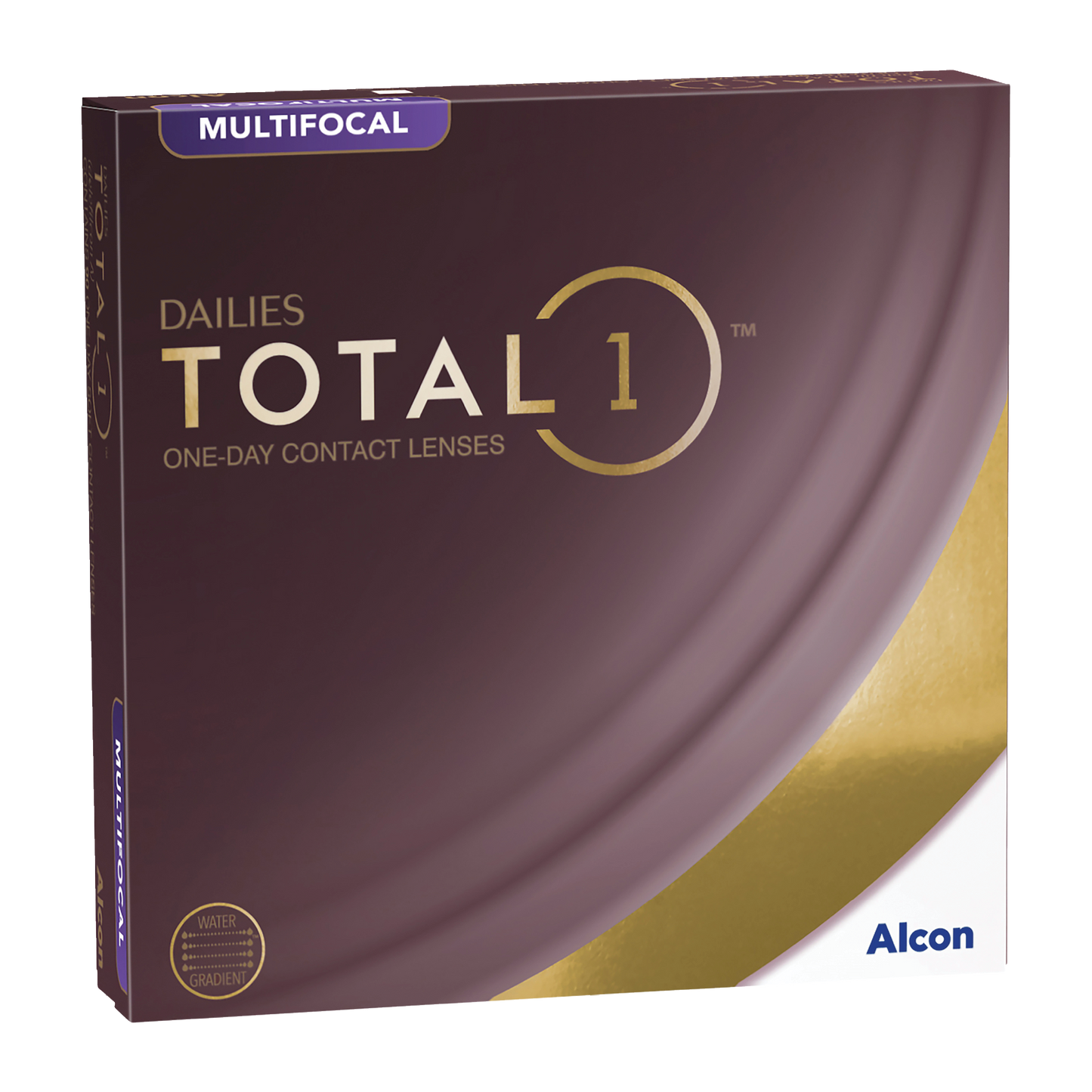 Box of Alcon Dailies Total 1 multifocal contact lenses