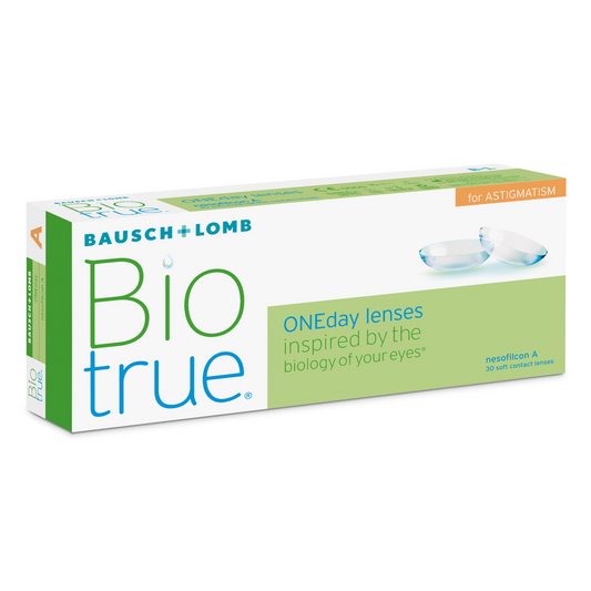 Box of Bausch & Lomb Biotrue for Astigmatism contact lenses