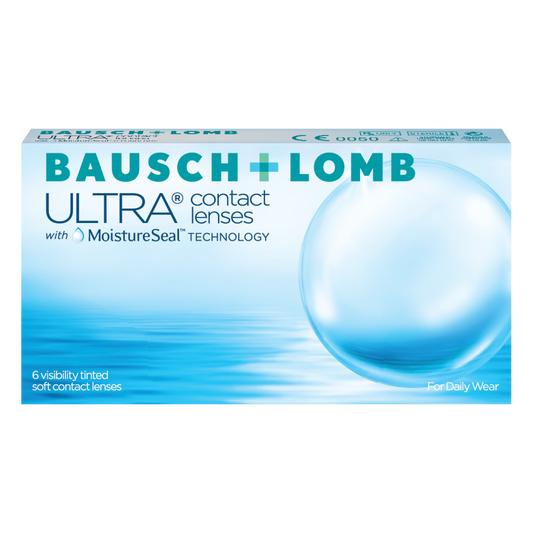 Box of Bausch & Lomb Ultra contact lenses